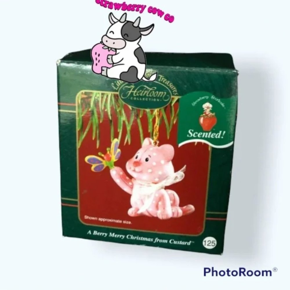 Carlton Cards Strawberry Shortcake Custard Christmas Ornament 2003 NWT NIB